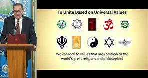 Universal Values as a Foundation for World Peace by Rev. Dr. David Hanna