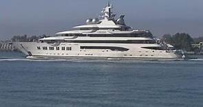 $300M yacht owned by Russian oligarch Suleiman Kerimov being towed into San Diego