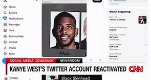 Kanye West is back on Twitter