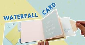 拉出卡片連環驚喜：瀑布卡片教學/ How to make waterfall card tutorial | 安妮, 手作吧!