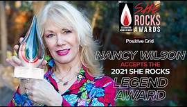 Nancy Wilson Accepts the Legend Award | She Rocks Awards