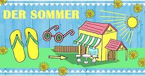 🌻 Deutsch Vokabular 🌻 Sommer / Wortschatz & Beispielsätze / German lesson: summer A1 / A2 / B1