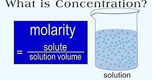 Concentration and Molarity explained: what is it, how is it used + practice problems