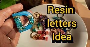 Epoxy resin tutorial / resin keychain / Resin letters
