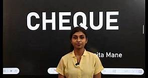 Definition of Cheque|| Features of Cheque|| Negotiable Instrument Act 1881||