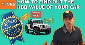 How to find out the Kelley Blue Book value of your vehicle | EZ Tips Ep44