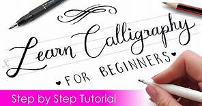 How to write CALLIGRAPHY with ANY PEN ✍️ | Step by Step Tutorial