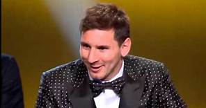 Leo Messi gana su cuarto Balón de Oro 07/01/2013