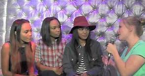 Lauryn, Sierra, and China McClain Interview at One Direction Wax Figure Unveiling