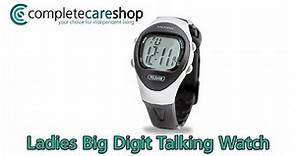 Ladies Big Digit Talking Watch - For The Visually Impaired Or Blind