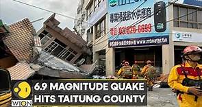 Taiwan: 6.9 magnitude quake hits Taitung county; train derails after ...