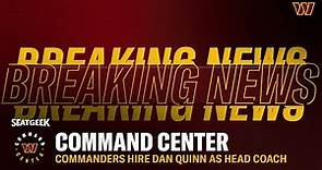 It's OFFICIAL! Dan Quinn Is In As Washington Commanders Head Coach | Command Center