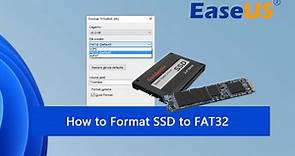 How to Format SSD to FAT32 in Windows 10/8/7? Your Quick Guide Is Here