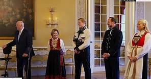 King Harald V of Norway holds lunch for his grandson's 18 year birthday, Prince Sverre Magnus