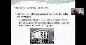 Dr. Jenkins Presents Adolf Loos: Ornament and Crime