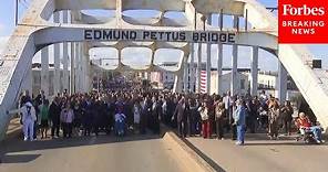 VP Harris, Dignitaries Commemorate Bloody Sunday In Selma, Alabama, And Cross Edmund Pettus Bridge