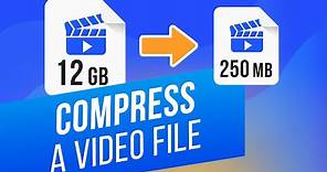 How to Compress a Video File without Losing Quality | How to Make Video Files Smaller