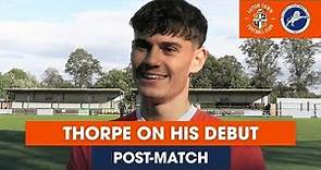 POST-MATCH | Elliot Thorpe on making his Luton Town debut for the Development Squad!