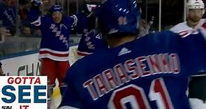 GOTTA SEE IT: Vladimir Tarasenko Scores First For Rangers Less Than Three Minutes Into Debut