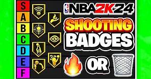 RANKING ALL THE SHOOTING BADGES IN TIERS ON NBA 2K24!