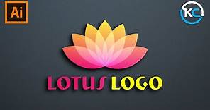 How to Create a Flower(Lotus) Logo in Adobe Illustrator.