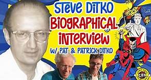 Steve Ditko Biographical Interview with Pat & Patrick Ditko by Alex Grand