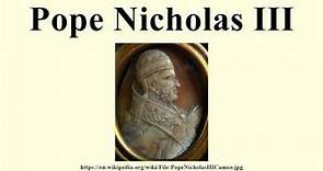 Pope Nicholas III