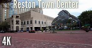 Reston Town Center, Virginia | Evening Walk in Reston | 4K | USA