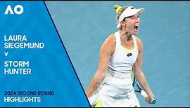Laura Siegemund v Storm Hunter Highlights | Australian Open 2024 Second Round