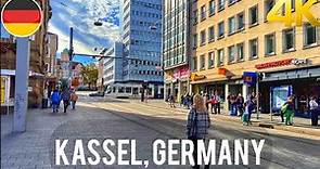Walking tour in Kassel, Germany 4K 60fps