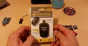 Review:) $8 TARGUS SD & Micro Card Reader ~SDHC 64GB Bootable~ at Walmart/Amazon TGR-MSD500