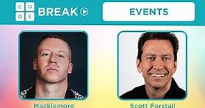Code Break 9.0: Events with Macklemore & Scott Forstall
