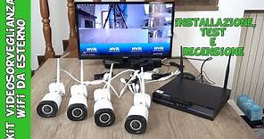 kit videosorveglianza professionale economico con telecamere wifi, NVR, DVR e HDD: test e recensione