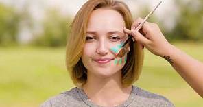 Game Day Spirit: Easy Football Face Painting Design