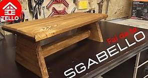 SGABELLO in legno FAI DA TE footstool STOOL DIY