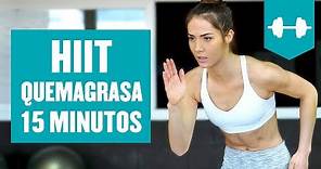 Rutina HIIT para adelgazar 15 minutos en Casa - HIIT Quema Grasa