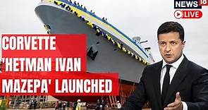Turkey launches Ukrainian Navy’s Hetman Ivan Mazepa Corvette | English News Live | Zelensky