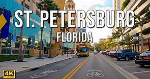 Driving Around Downtown St Petersburg, Florida [4K] | United States