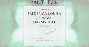 Frederica Louisa of Hesse-Darmstadt Biography - Queen of Prussia from 1786 to 1797
