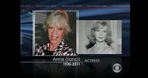 Anne Francis: News Report of Her Death - January 2, 2011