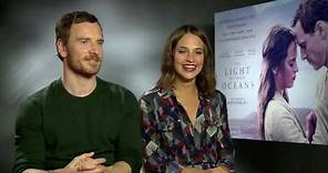 Michael Fassbender and Alicia Vikander show their admiration for each other