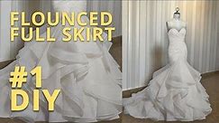 Flounced Full Skirt Trimmed in Horsehair DIY - Tutorial 1