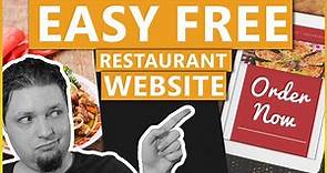 How To Make a FREE Restaurant Website in 10 minutes💥