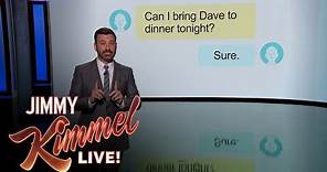Jimmy Kimmel Explains Passive Aggressive Texts