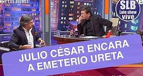 La acalorada conversación de Emeterio Ureta y Julio César Rodríguez