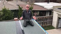 Denver Roofer install peel and stick or self adhered modified roof. Patio flat roof.