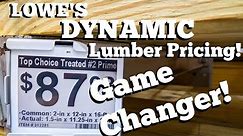 Is Lowe's Using DYNAMIC Pricing For Lumber? New Electronic Shelf Labels!