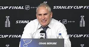 Craig Berube on the physicality of the Blues, winning Game 5 to be on cusp of first Cup title