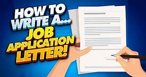 Writing a Job Application Letter! (4 TIPS, Words & Phrases + JOB APPLICATION LETTER TEMPLATES!)