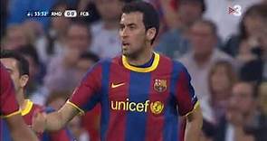 Sergio Busquets vs Real Madrid I Champions League SF 1st Leg 10/11 I All Touches and Actions